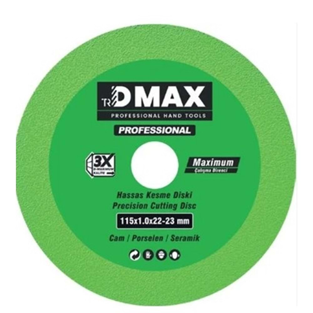 DMX4676 DMAX HASSAS KESME DİSKİ CAM-PORSELEN-SERAMİK*10