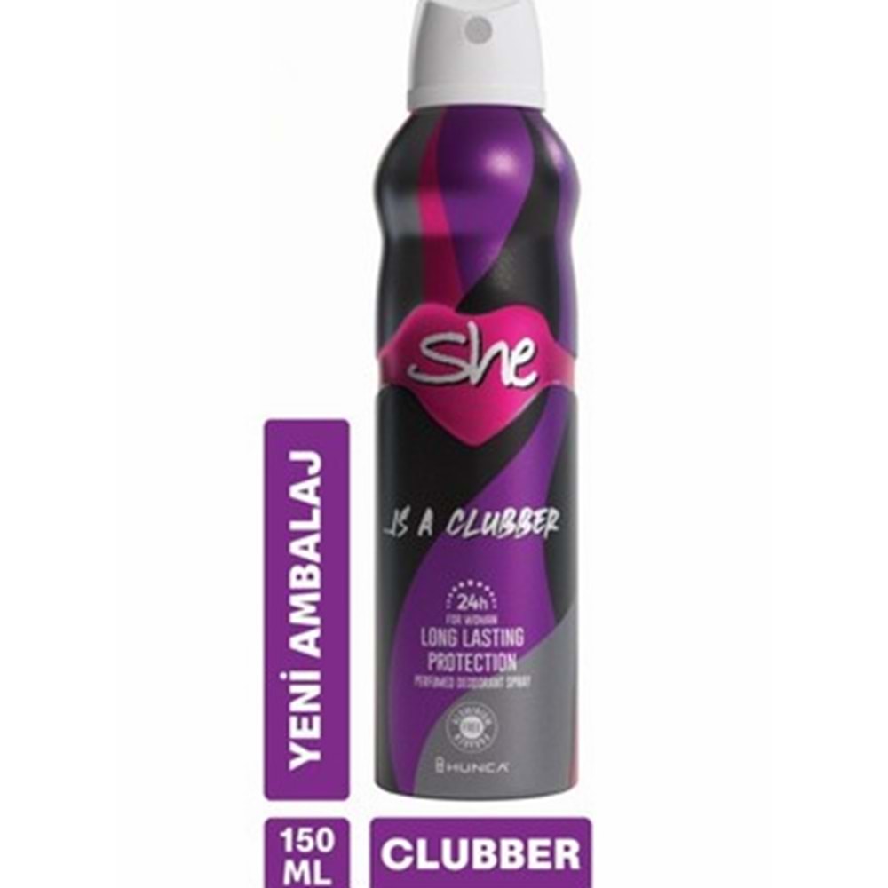 SHE DEO KADIN CLUBBER 150 ML