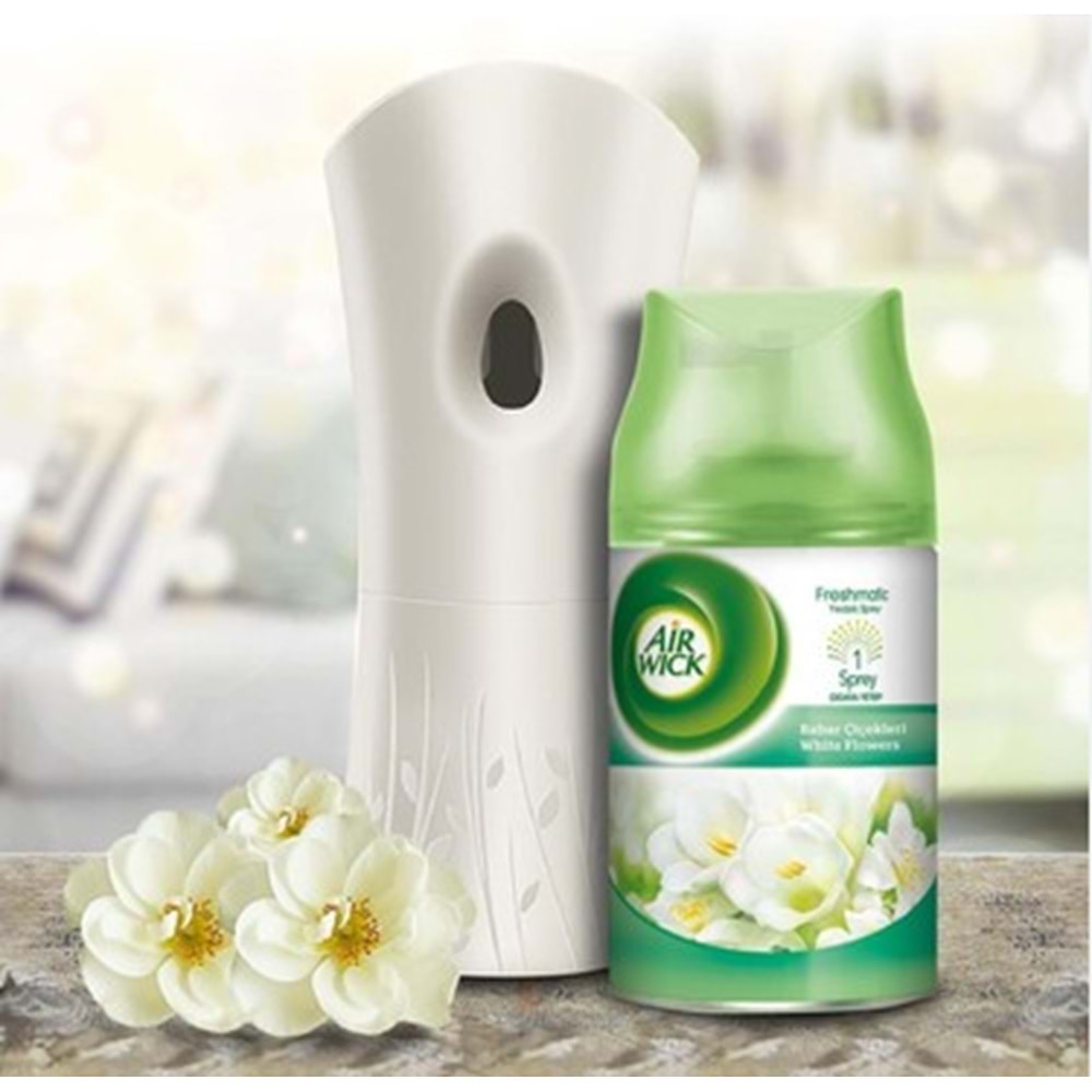 AIR WİCK MAKİNE VE YEDEK KOKU BAHAR ÇİÇEK. *12