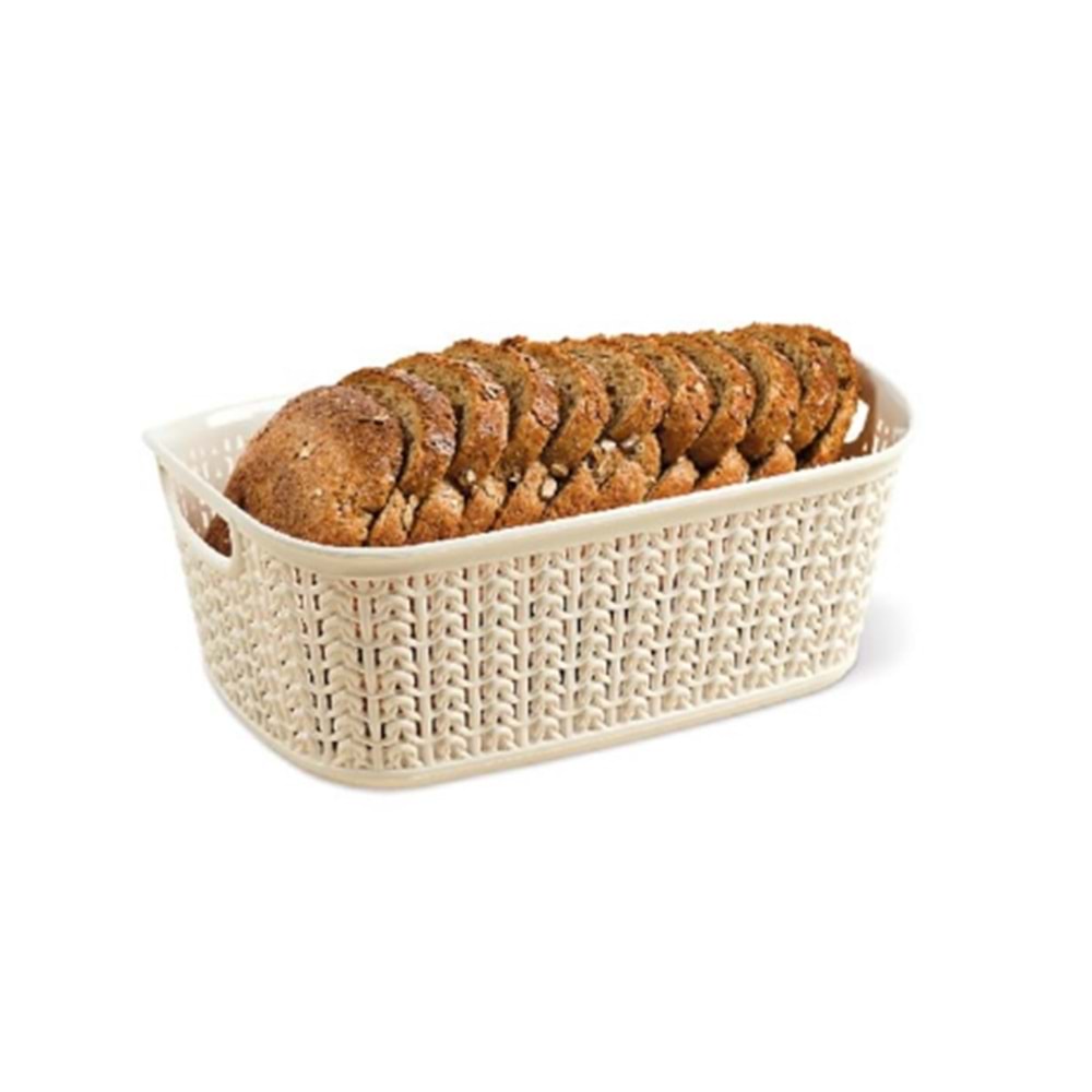 ÜÇSAN M059 ÖRGÜ DESENLİ SEPET-EKMEK SEPETİ 3L *36