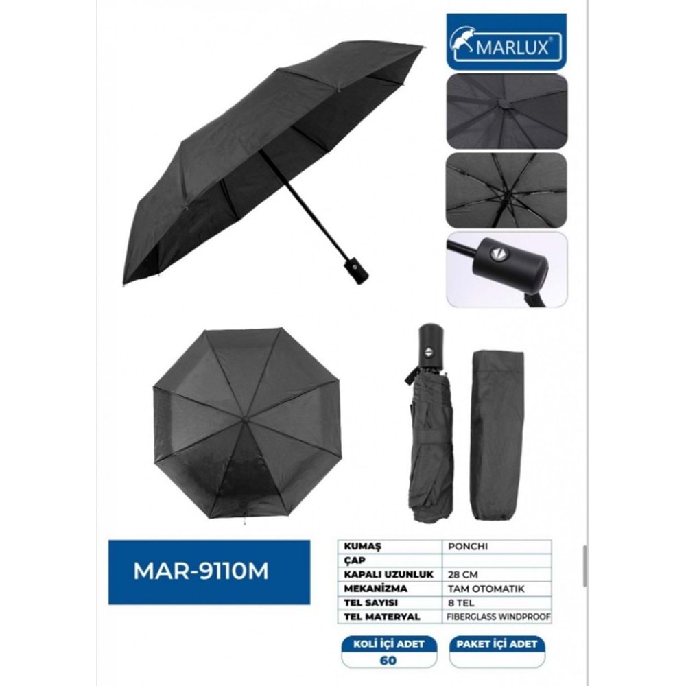 MARLUX MAR9110M ŞEMSİYE 3 KATLI OTOMATİK 8 TEL*12