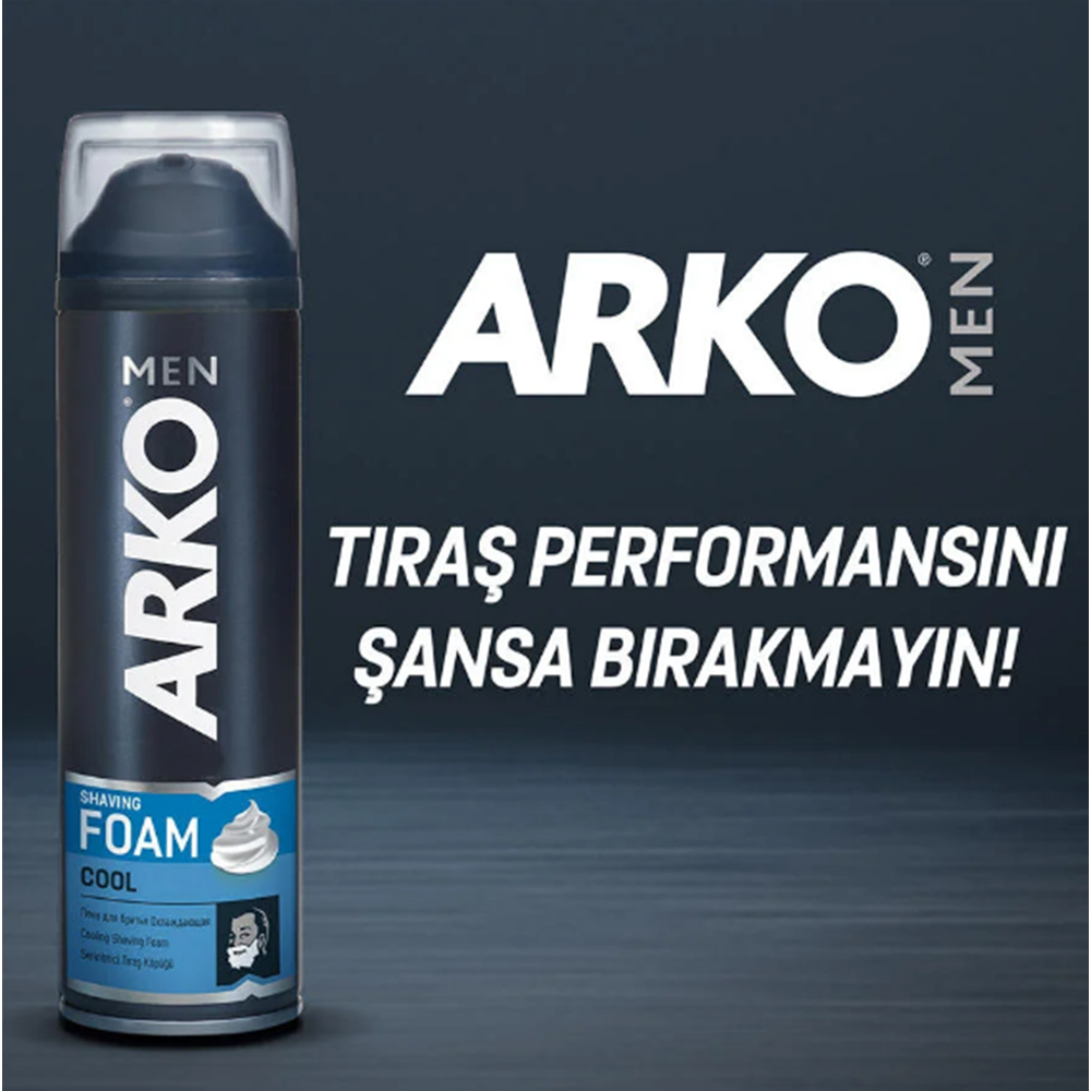 ARKO TRAŞ KÖPÜK 200 ML COOL *6*24