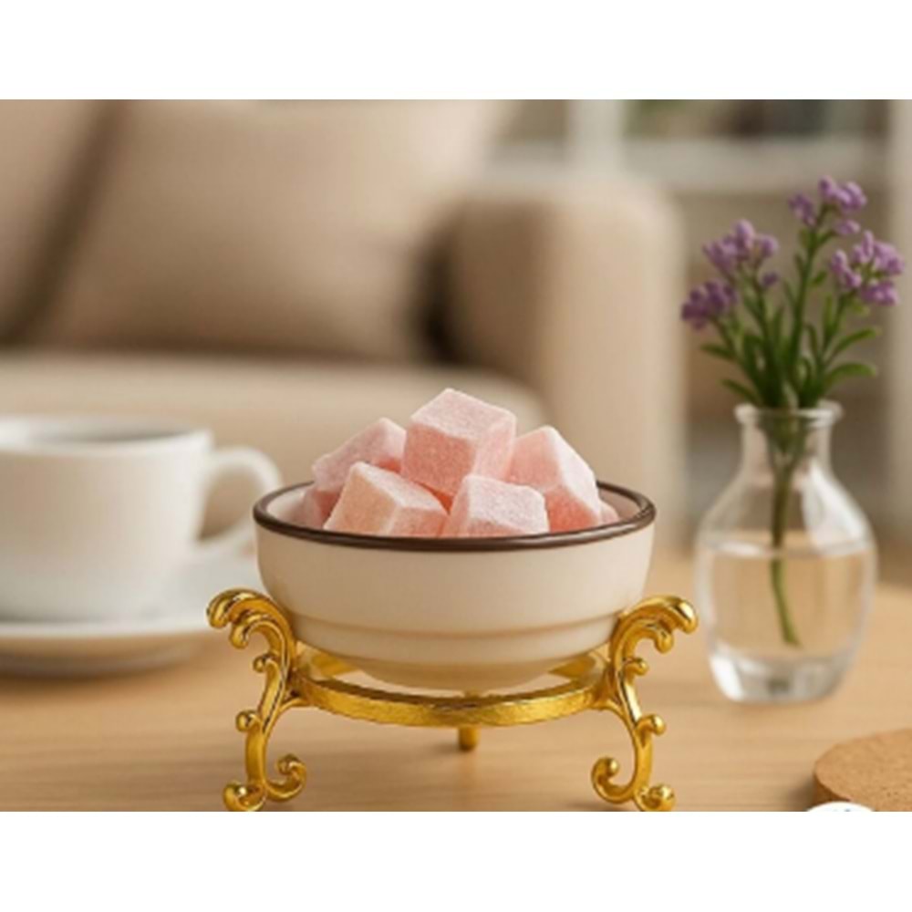 MANOR HOME MNR-OK91094 LÜX STANDLI YALDIZLI PORSELEN LOKUMLUK