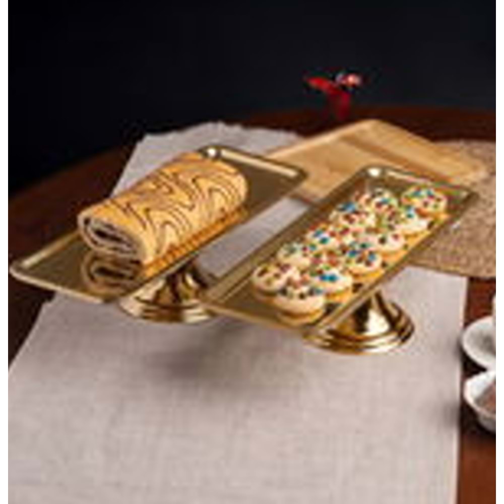 MANOR HOME MNR-OK4368 GÖVDE AYAKLI BATON GOLD SUNUMLUK