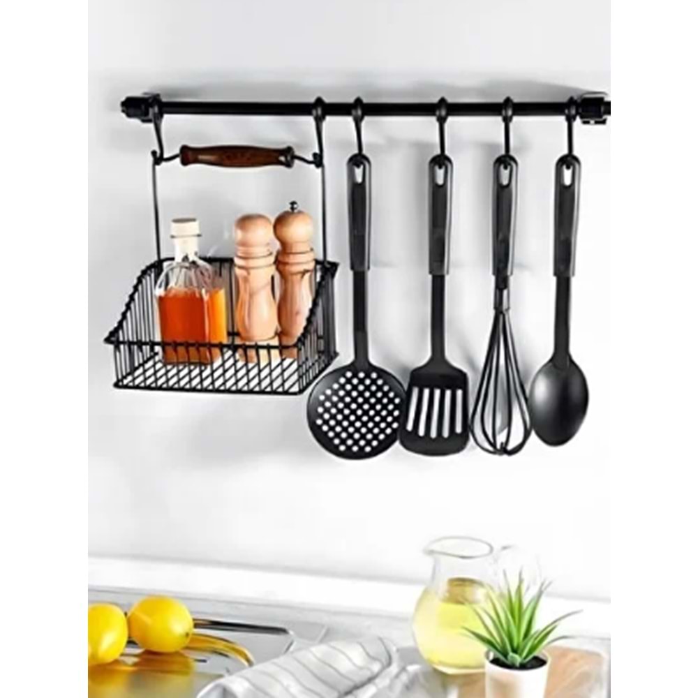 MANOR HOME MNR-SPK001 RETRO ASKILI SEPET TK. SİYAH