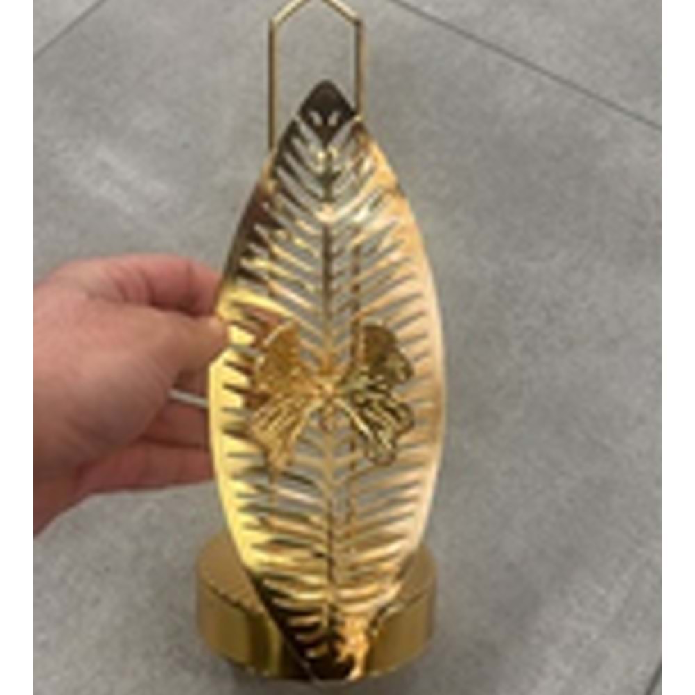 MANOR HOME MNR-HL9305 PALMİYE METAL HAVLULUK GOLD