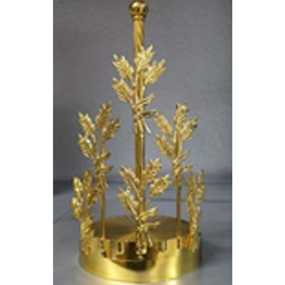 MANOR HOME MNR-HL9381 ZEYTİN DALI METAL HAVLULUK GOLD