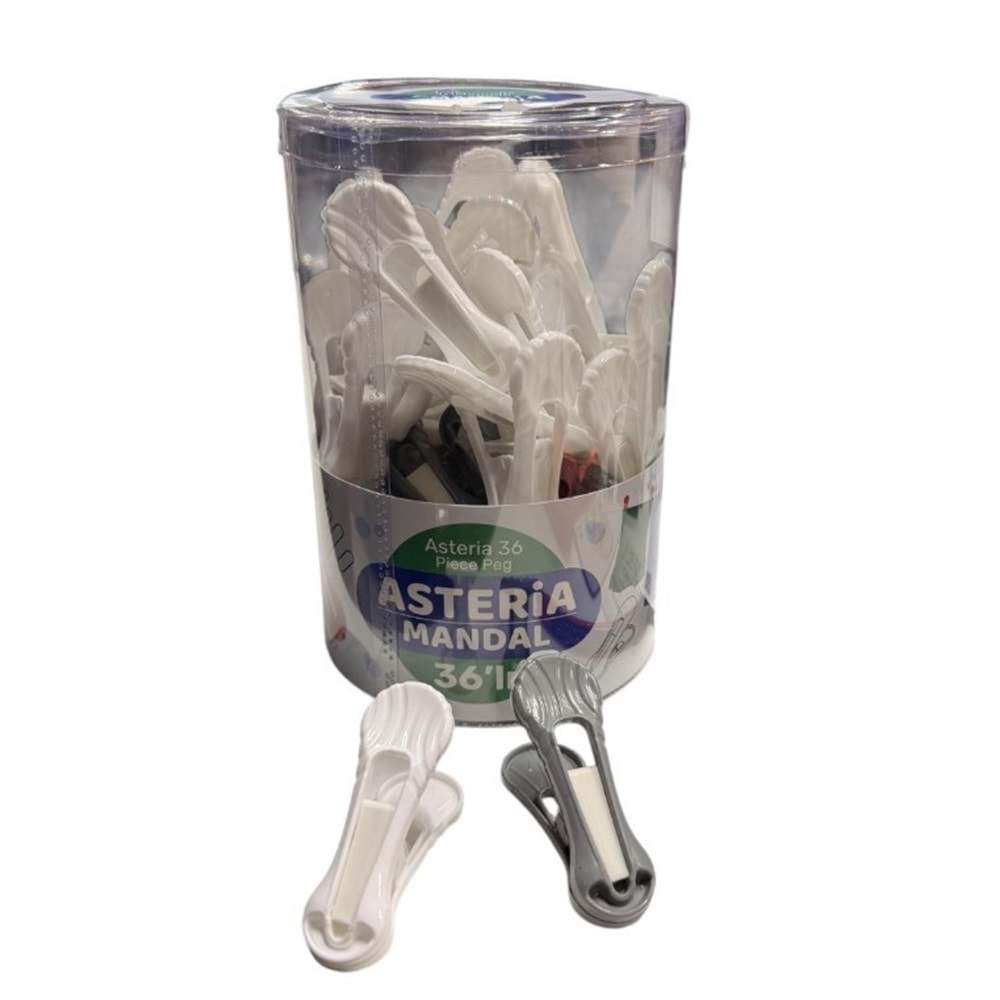 PAMİR PMR023 ASTERİA ÇAMAŞIR MANDAL ASETAT KUTU 36LI