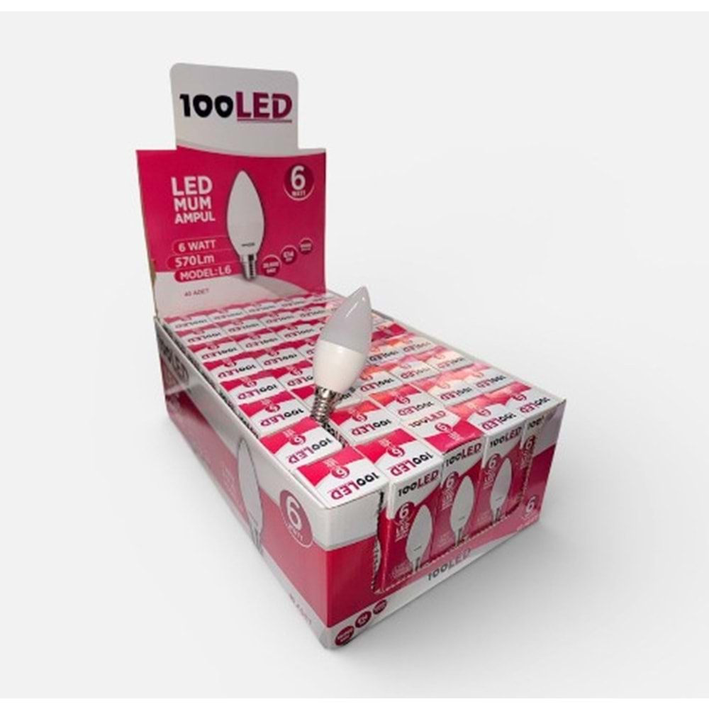 100LED AMPUL 6W LED MUM*40