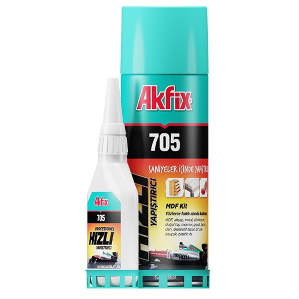 AK3008 AKFİX 705 ÜNİVERSAL HIZLI YAPIŞTIRICI B100GR+400ML*24