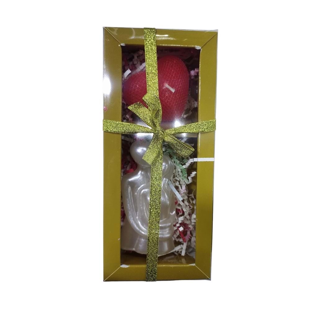 X901 NUR MUM KALPLİ MUM SETİ 2Lİ*32