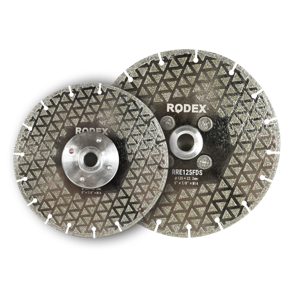 RRE115FDS RODEX ELEKTROLİZLE KAPLI SOKETLİ ELMAS TESTERE 115MM FLANŞLI*20