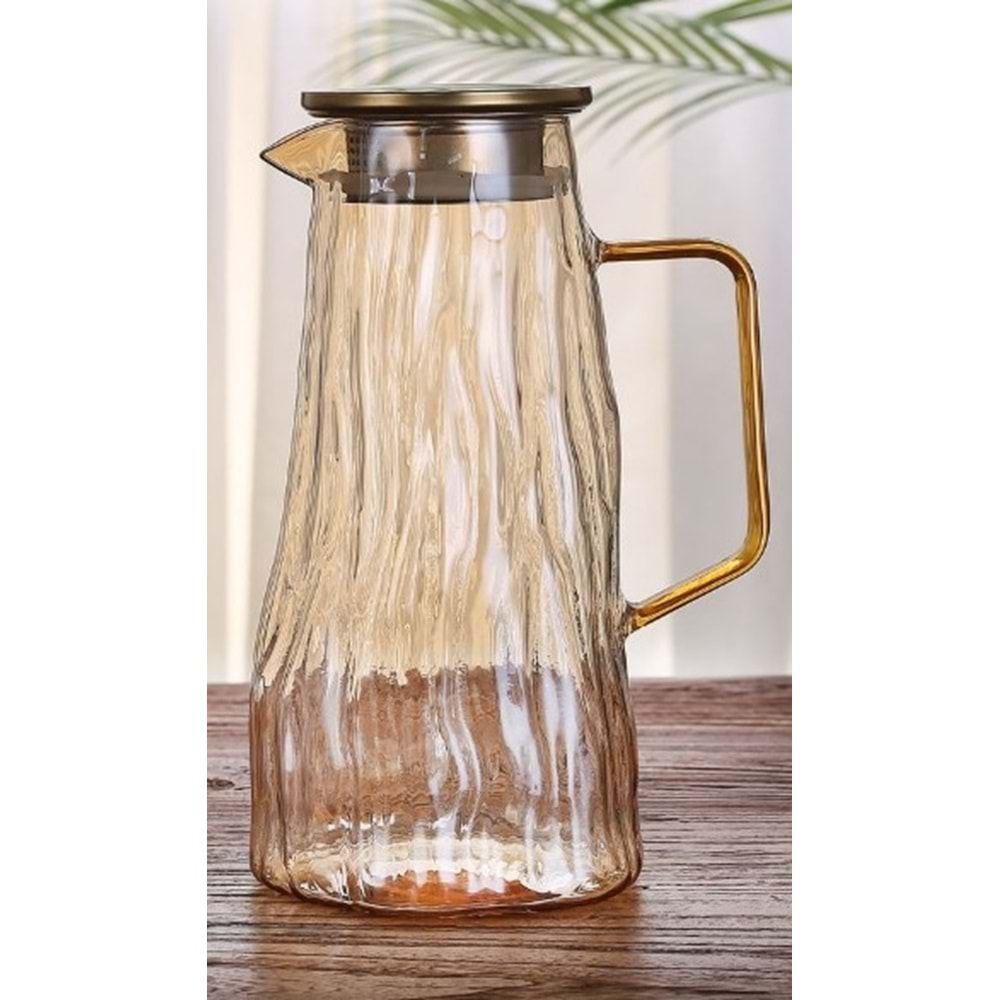 MT004 MİTER LÜKS SÜRAHİ CAM 1800 ML LÜSTERLİ*24