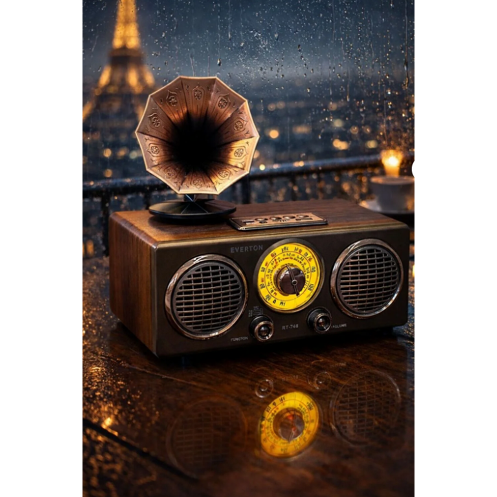 EVERTON RT748 BLUETOOTH RADYO ŞARJLI NOLTALJİK