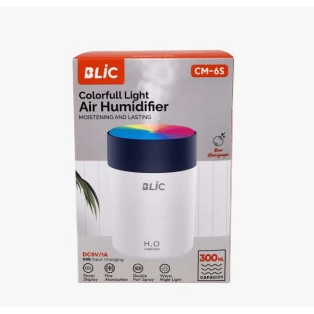 CM6S BLİC IŞIKLI HAVA NEMLENDİRİCİ*100