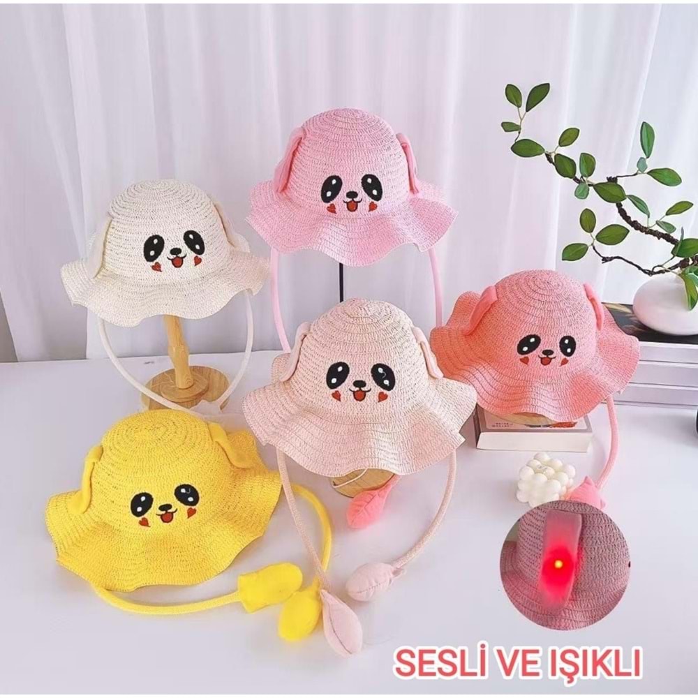 HERTEX NO4 IŞIKLI OYNAR KULAK ÇOCUK FÖTR ŞAPKA*100*400