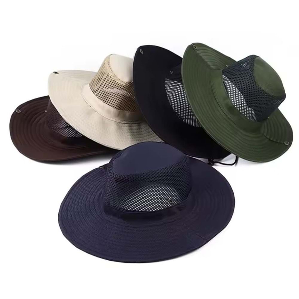 HERTEX NO17 FİLELİ SAFARİ FÖTR ŞAPKA*100*600