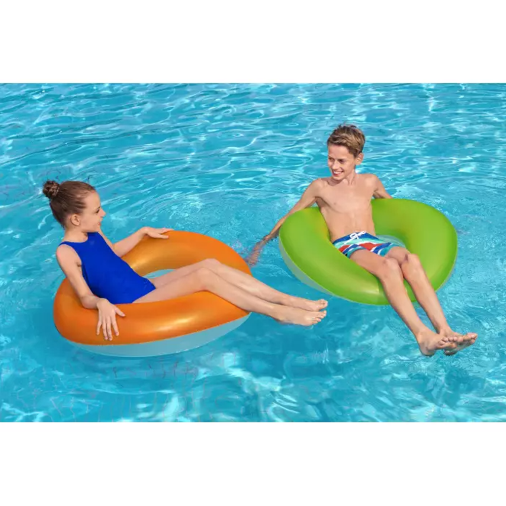 BESTWAY 36025 BUZLU NEONÇİFT RENK SİMİT 91 CM