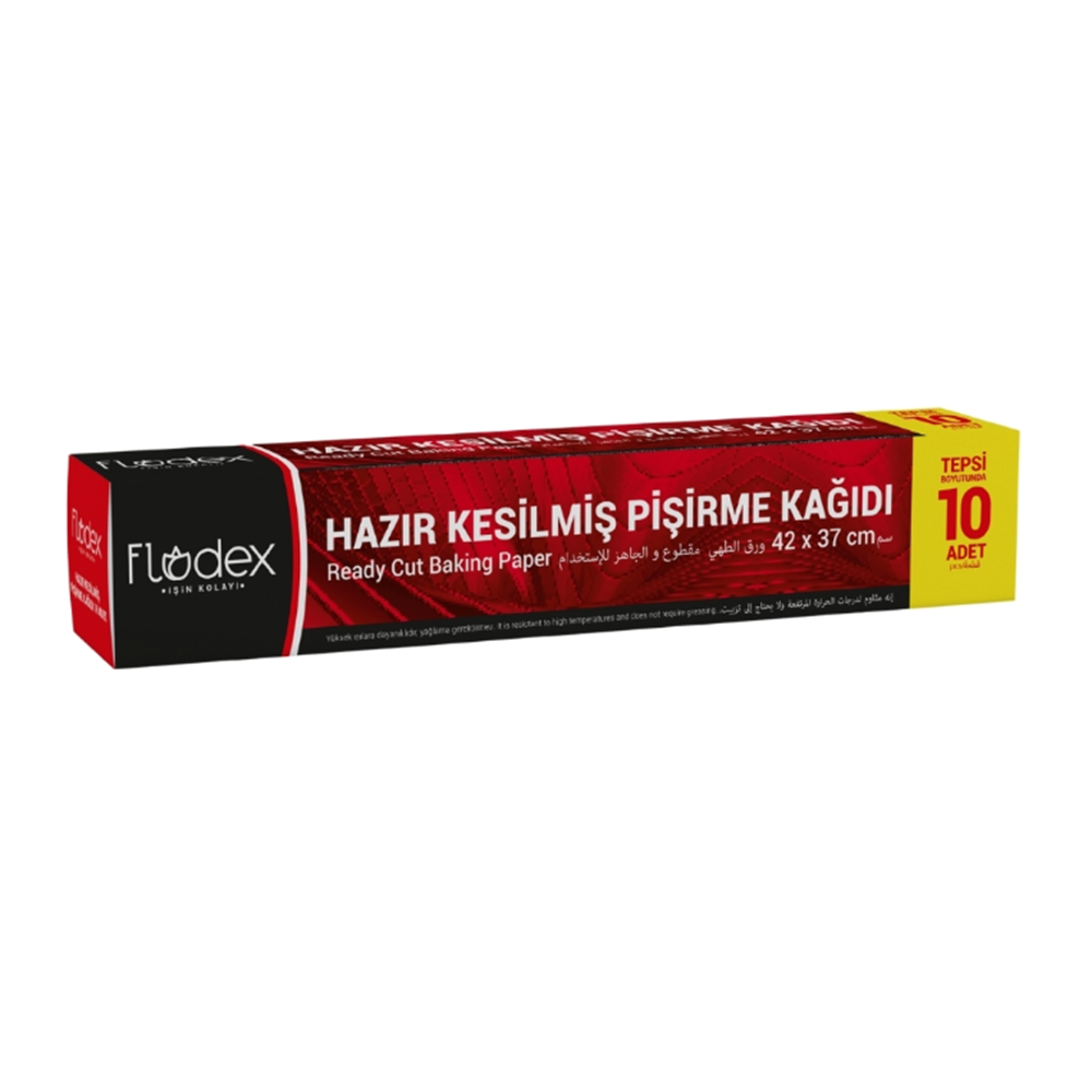 FLODEX HAZIR KESİLMİŞ PİŞİRME KAĞIDI 10LU*24