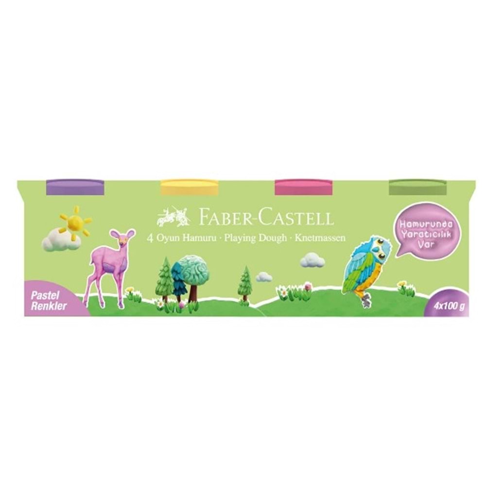 FABER OYUN HAMURU 4X100 PASTEL RENKLER