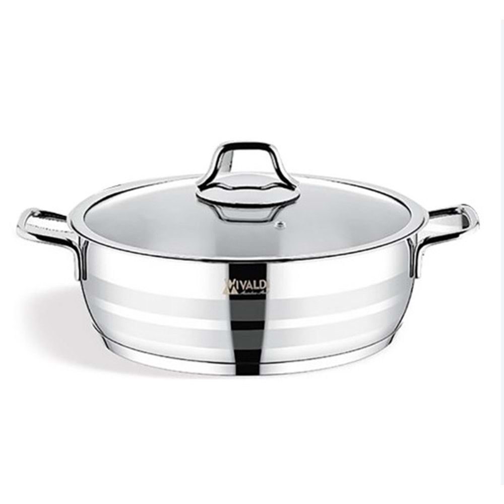 VİVALDİ G151 ASTER ÇELİK BASIK TENCERE 26CM