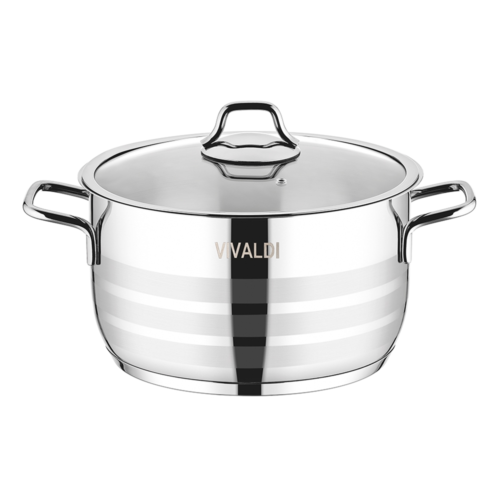 VİVALDİ G529 ASTER ÇELİK DERİN TENCERE 28CM