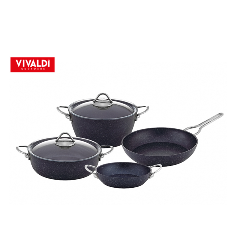 VİVALDİ E420 ECO GRANİT İDEAL TENCERE SETİ 6PRÇ
