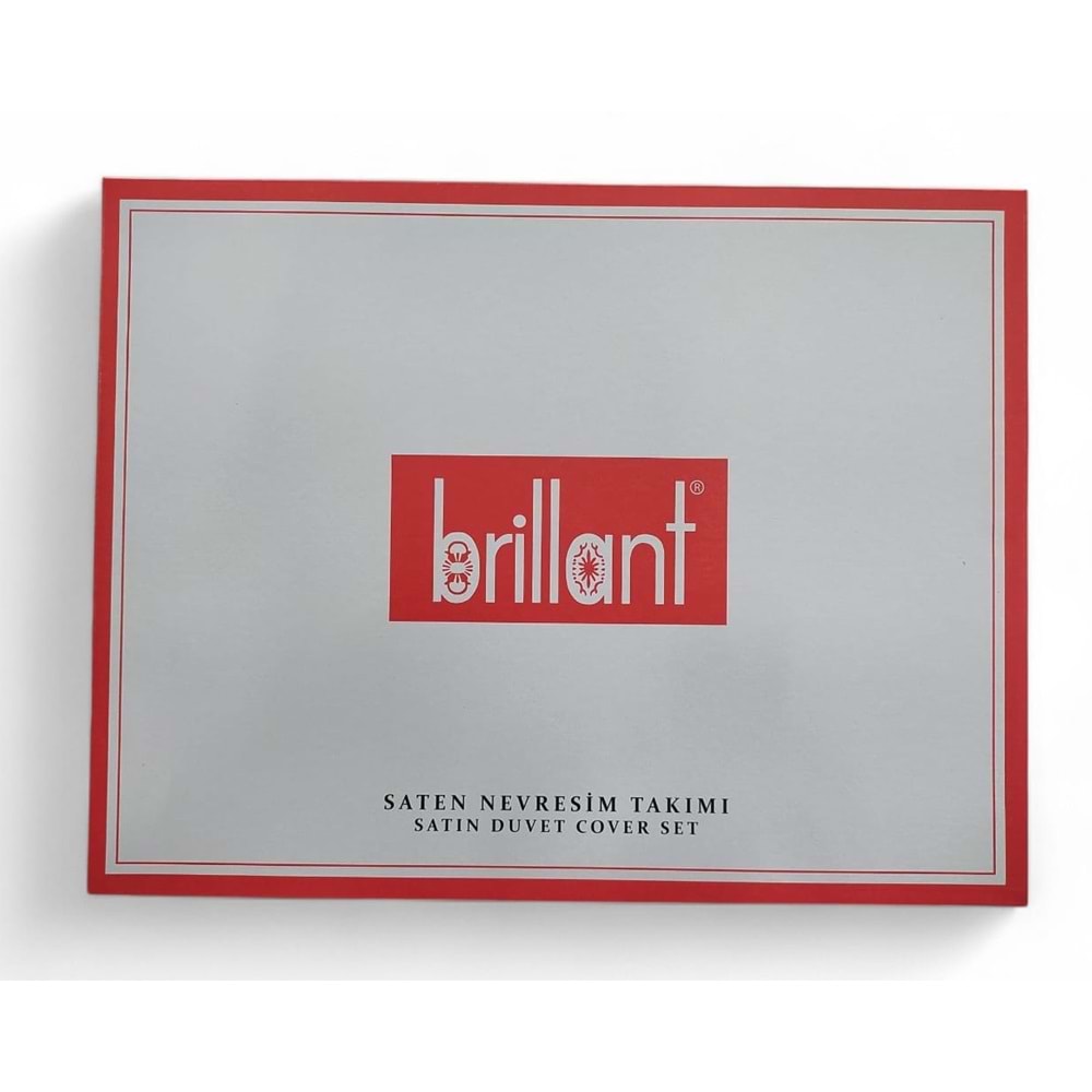 BRİLLANT SATEN NEVRESİM TAKIMI ÇİFT KİŞİLİK*6