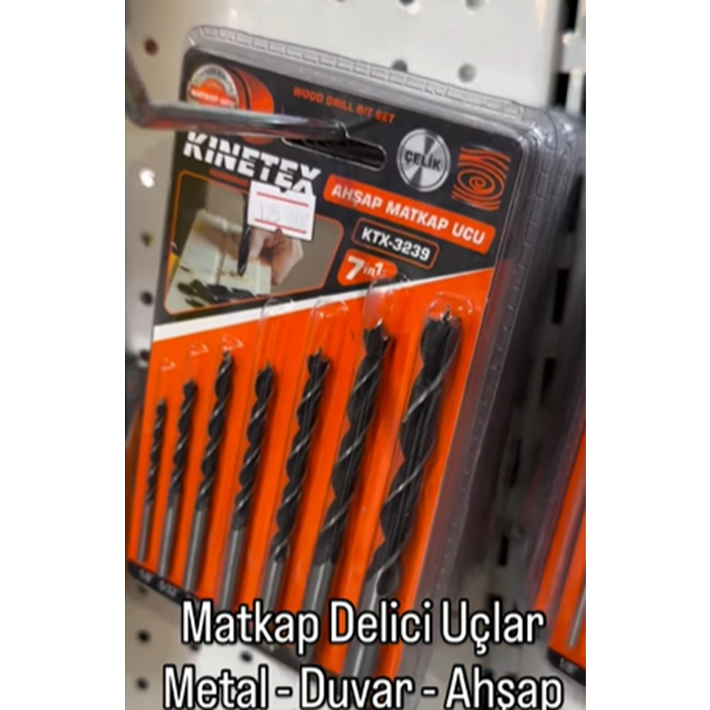 KTX3239 KINETEX AHŞAP MATKAP UCU SETİ 7 PCS*100