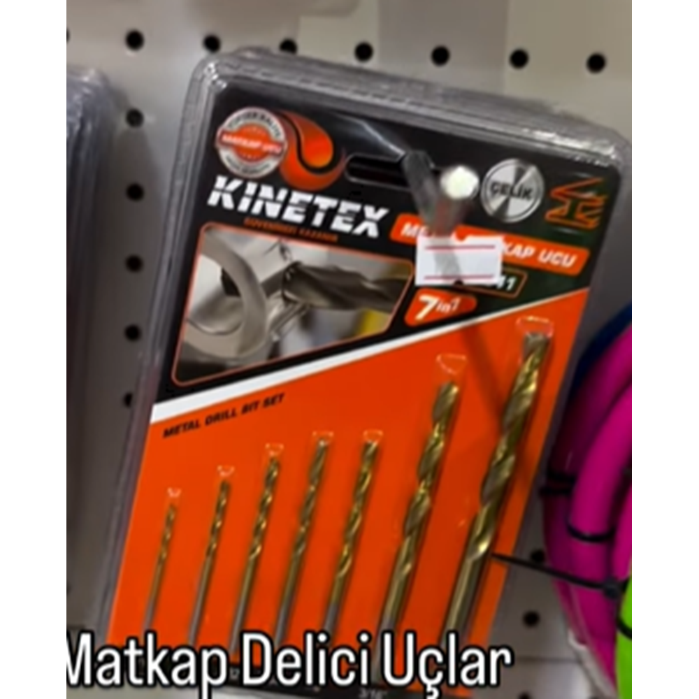 KTX3241 KINETEX METAL MATKAP UCU SETİ 7 PCS*150