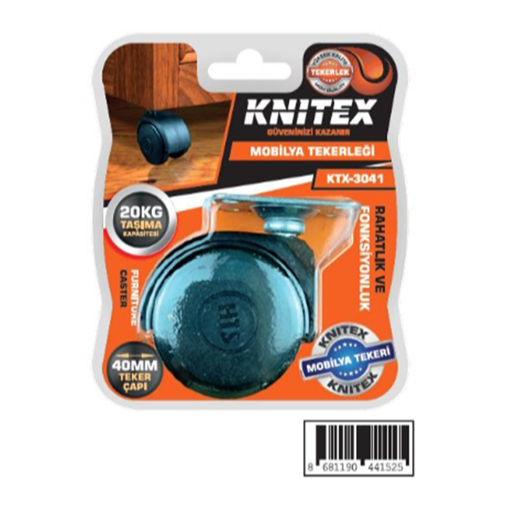 KTX3041 KINETEX PLASTİK KÜÇÜK TABLALI TEKER*320