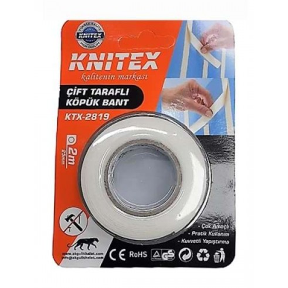 KTX2819 KINETEX ÇİFT TARAFLI BANT 2,5*2MT VKM*120