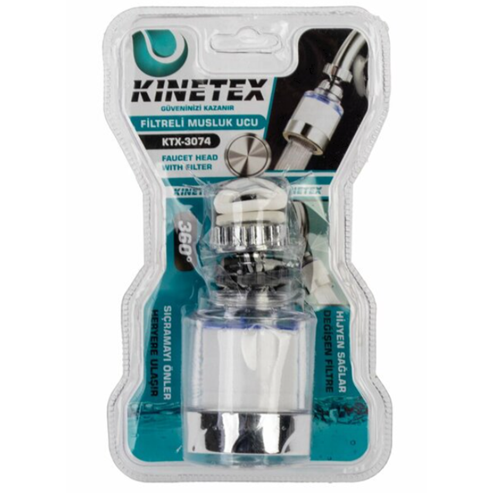 KTX3074 KINETEX KÜBAR UCU FİLTRELİ ŞEFFAF VKM*180