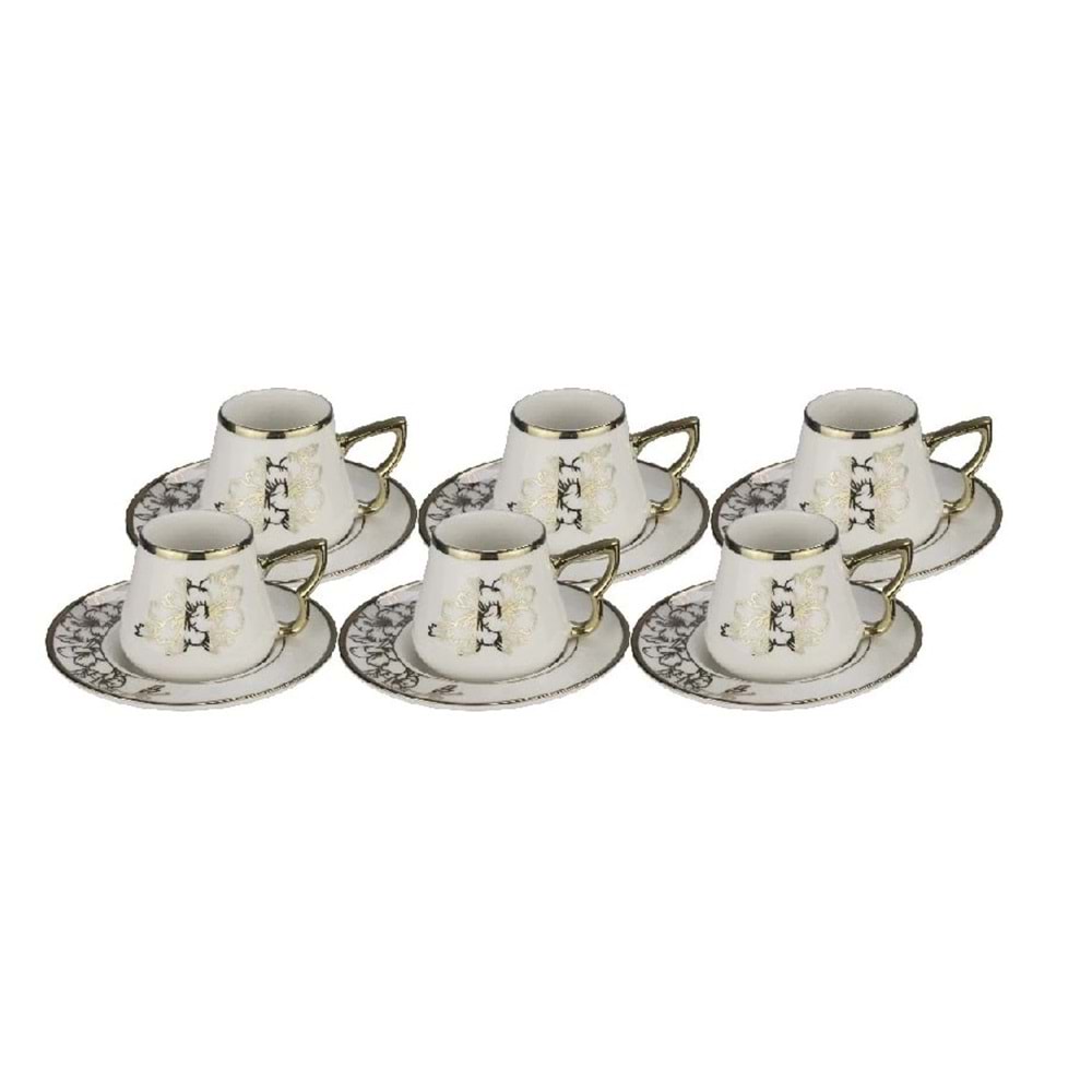 TEKBİR YX230330 LÜX KAHVE FİNCAN TAKIMI *12