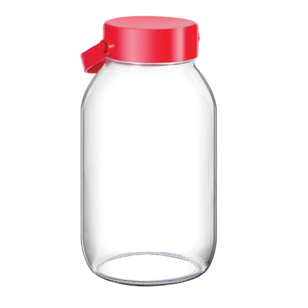 S185 SARİNA TUTAMAKLI CAM KAVANOZ 5LT*4