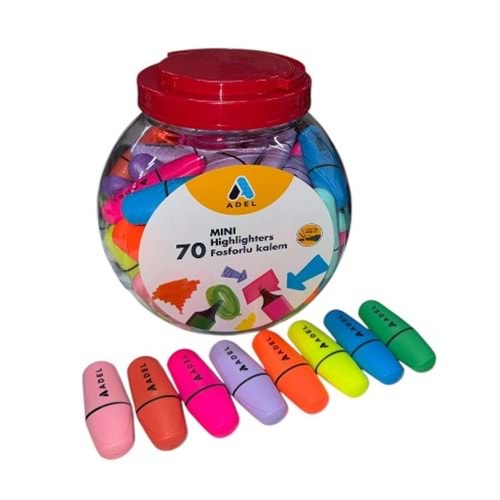 ADEL MİNİ FOSFORLU KALEM KAVANOZ*70