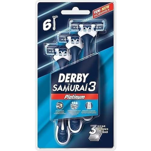 DERBY SAMURAİ3 PLATINUM 6LI BLİSTER*9