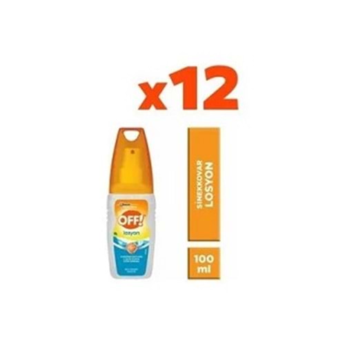 OFF SİNEK KOVAN SPREY LOSYON 100ML *12