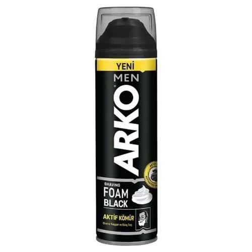 ARKO TRAŞ KÖPÜK 200 ML BLACK*6*24