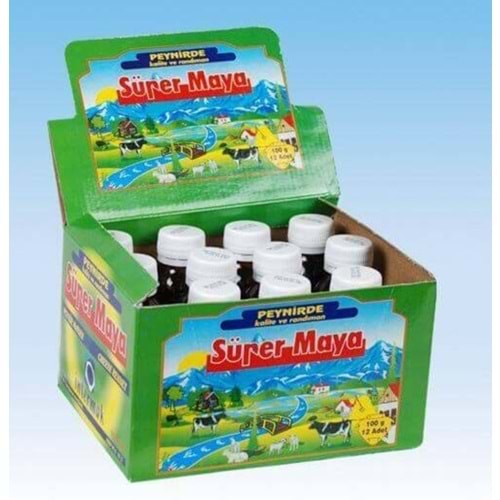 SÜPER MAYA PEYNİR MAYASI 100GR*12