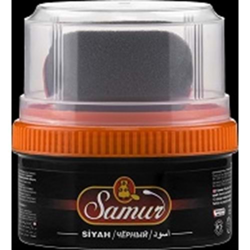 SAMUR AYAKKABI BOYASI 200 GR SİYAH