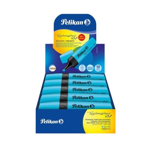 PELİKAN 490 FOSFORLU KALEM MAVİ*10