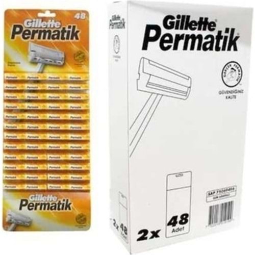 GİLLETTE PERMATİK TEK KARTELA*96*15