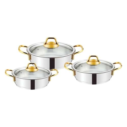 S1197 EVİMSARAY ASUDE OMLET SET ALTIN