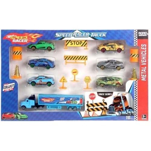 TOYSAN SPR59 RACER TIR SETİ TRAFİK LEVHALI 6 LI