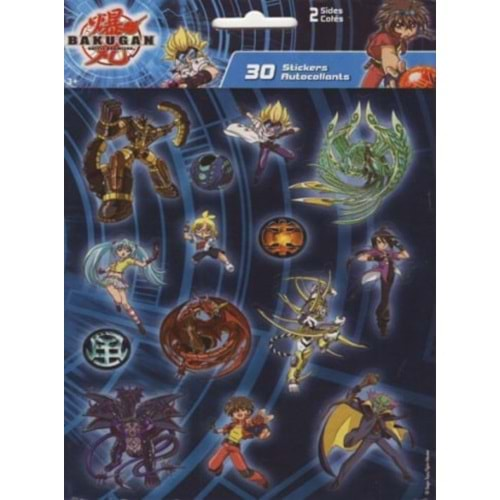 BAKUGAN STICKER KABARTMALI