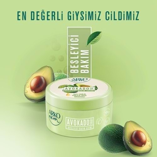 ARKO KREM NEM BESLEYİCİ AVOKADO 250 ML*4*12