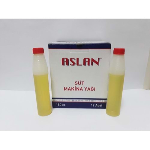 ASLAN SÜT MAKİNA YAĞI 180 CC*12*96