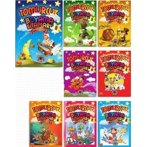 KARATAY TOMURCUK BOYAMA RENKLİ ÖRNEKLİ 8 KİTAP 48 SF