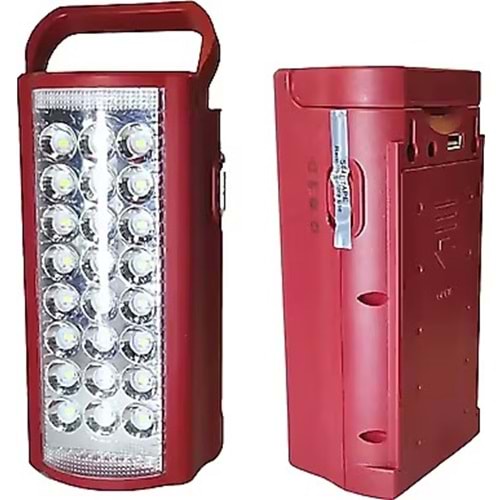 GS2400 GOLD SILVER ŞARJLI IŞILDAK 24 LEDLİ*12